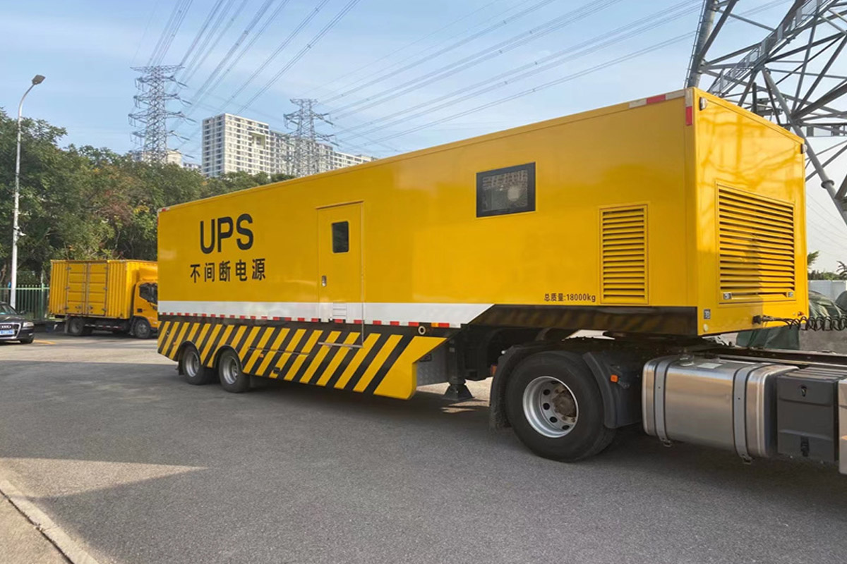 仪陇发电机租赁施工现场
