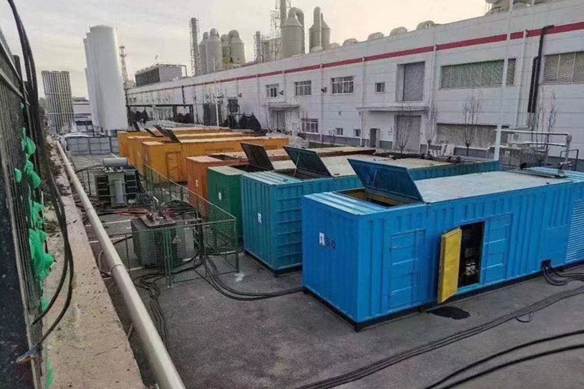 仪陇发电机租赁施工现场