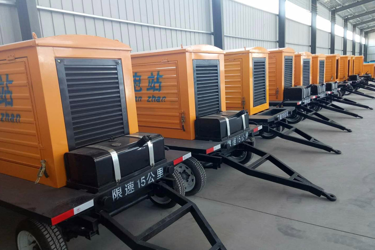 仪陇发电机租赁施工现场